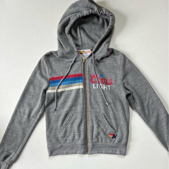 Aviator Nation Coors Light Zip Up Hoodie XS - Picture 8 of 11